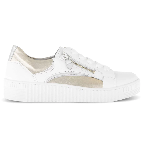 Women's Gabor Courtney - Weiss/Silber/Puder