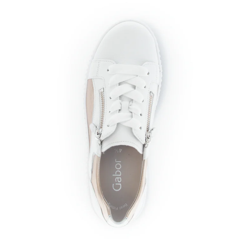 Women's Gabor Courtney - Weiss/Silber/Puder