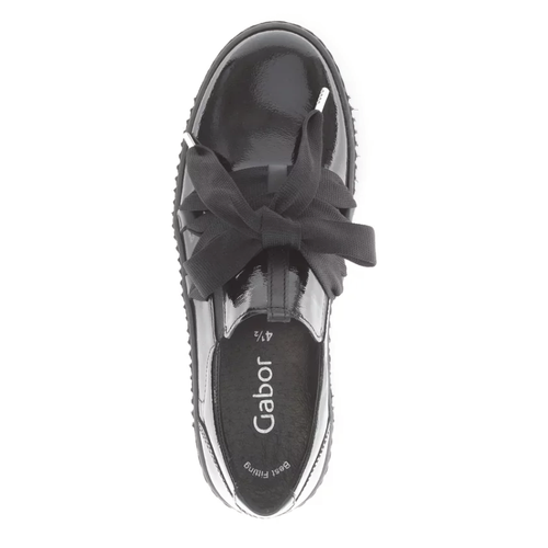 Women's Gabor Dora Bow Sneaker - Black