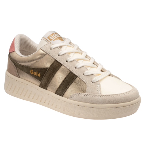 Women's Gola Superslam Blaze - Gold/Khaki/Coral Pink