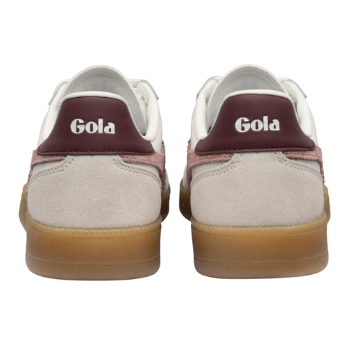 Women's Gola Viper Leather - White/Brownrose/Windsor Wine