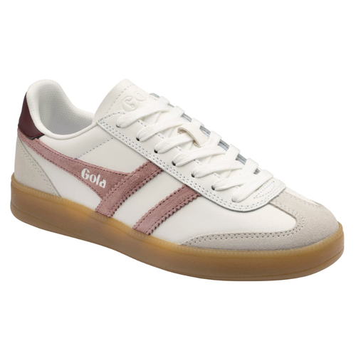 Women's Gola Viper Leather - White/Brownrose/Windsor Wine
