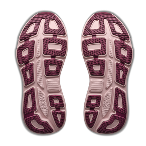 Women's HOKA Bondi 9 - White/Pink Opal (WKP)