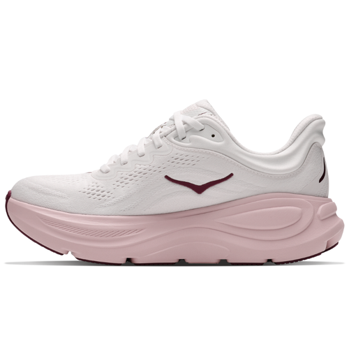 Women's HOKA Bondi 9 - White/Pink Opal (WKP)