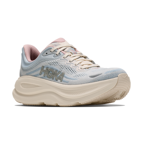 Women's HOKA Bondi 9 GLM - Alabaster/Mineral Blue (ATRM)