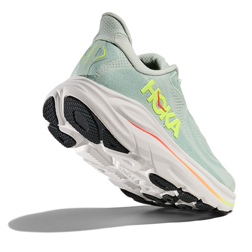 Women's HOKA Clifton 10 - Sea Glass/Neon Flame (SLSSN)