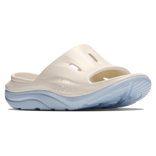 Women's HOKA Ora Recovery Slide 3 - Alabaster/Ambient Blue (ARMB)
