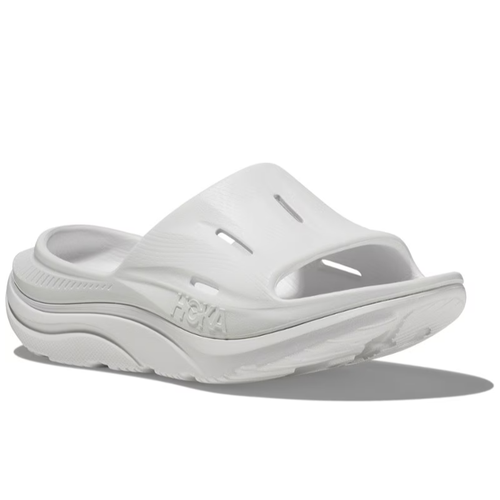 Women's HOKA Ora Recovery Slide 3 - White/White (WWH)