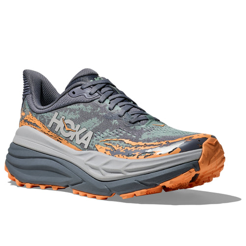 Women’s HOKA Stinson 7 – Grey Skies/Pale Tangerine (GSP)