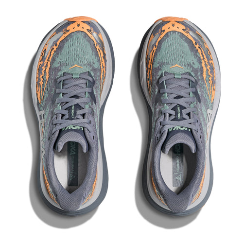 Women’s HOKA Stinson 7 – Grey Skies/Pale Tangerine (GSP)