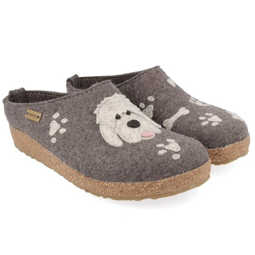 Women's Haflinger Doodle Whimsical Clog - Grey