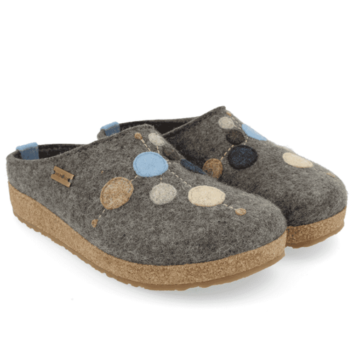 Women's Haflinger Faible Whimsical Clog - Grey