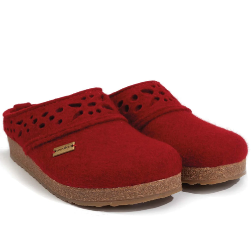 Women's Haflinger Lacey Clog - Chili