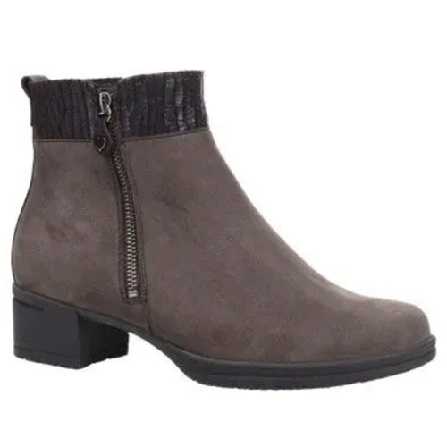 Women's Hartjes Hip Boot - Stone/Dunkelbraun