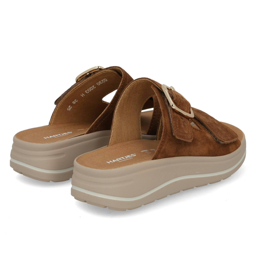 Women's Hartjes Woogie Slide - Cognac