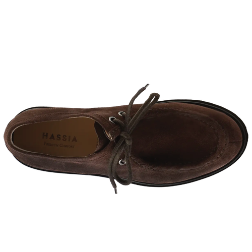 Women's Hassia Merano Moc Tie - Chocplum
