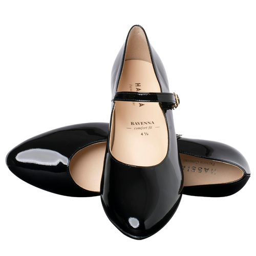 Women's Hassia Ravenna Mary Jane - Schwarz Softlac