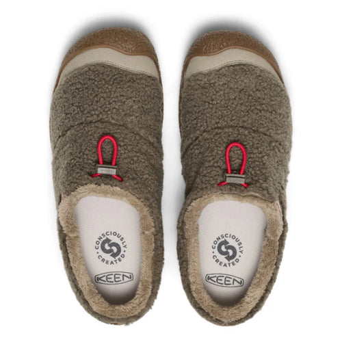 Women's KEEN Howser III Slide – Brindle/Brindle Sherpa Fleece