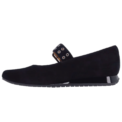 Women's L'Amour des Pieds Tanzy - Black Kidsuede/Patent