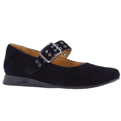 Women's L'Amour des Pieds Tanzy - Black Kidsuede/Patent
