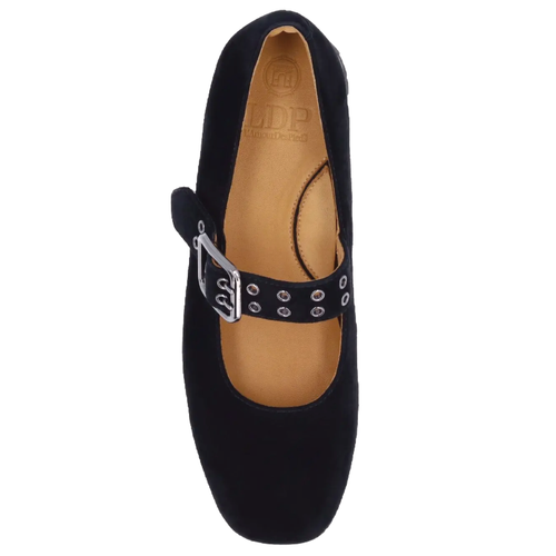 Women's L'Amour des Pieds Tanzy - Black Kidsuede/Patent