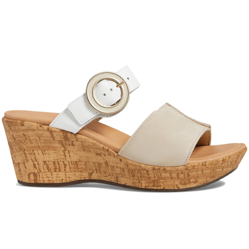 Women's Naot Breezy - Beige Nubuck/Soft White