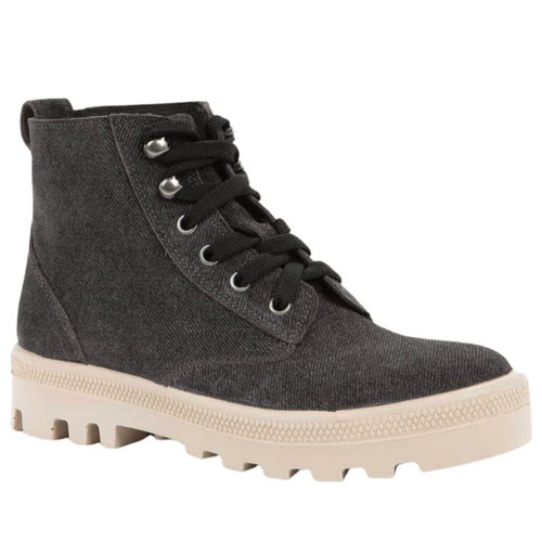 Women's Naot Canoe - Black Embossed Suede