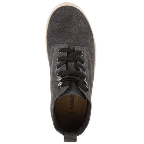 Women's Naot Canoe - Black Embossed Suede