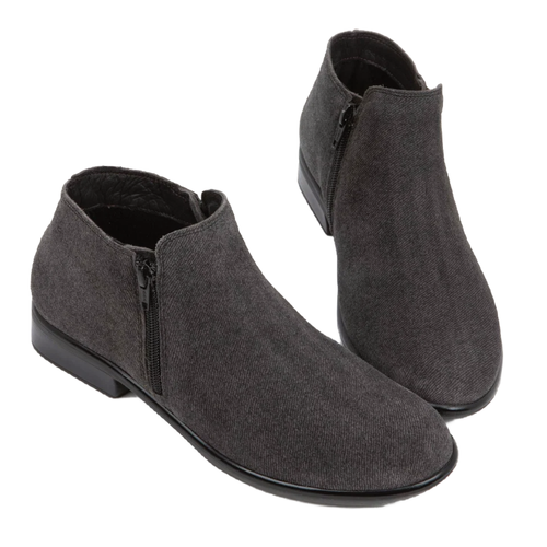Women's Naot Helm - Black Embossed Suede