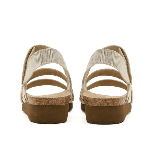 Women's Naot Krista - Platinum Stripe with Gold