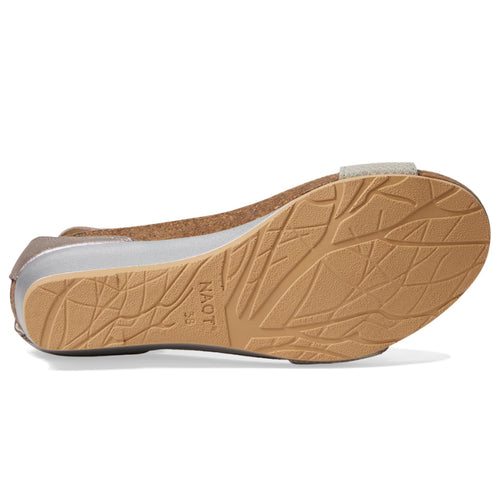 Women's Naot Pixie - Beige Lizard/Silver/Rose Gold