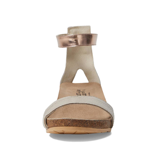 Women's Naot Pixie - Beige Lizard/Silver/Rose Gold