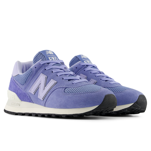 Women's New Balance 574 - Blue Indigo/NB 102 White