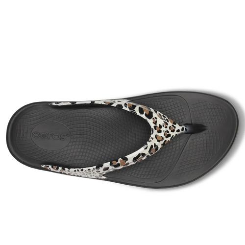 Women's OOFOS OOlala Thong Limited - Leopard