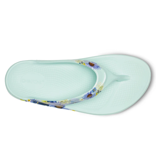 Women's OOFOS OOlala Thong Limited - Mint Blossom