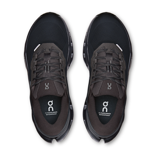 Women's On Cloudrunner 3 Waterproof - Black/Black