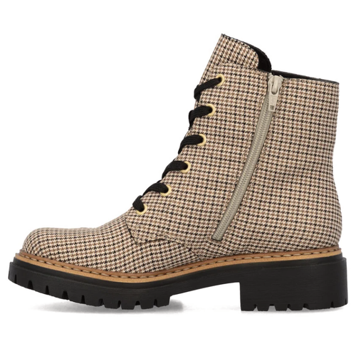 Women's Rieker Pearl 17 - Beige-Schwarz/Schwarz