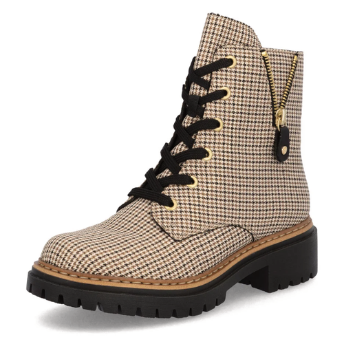 Women's Rieker Pearl 17 - Beige-Schwarz/Schwarz