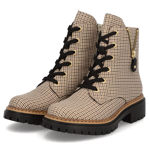 Women's Rieker Pearl 17 - Beige-Schwarz/Schwarz
