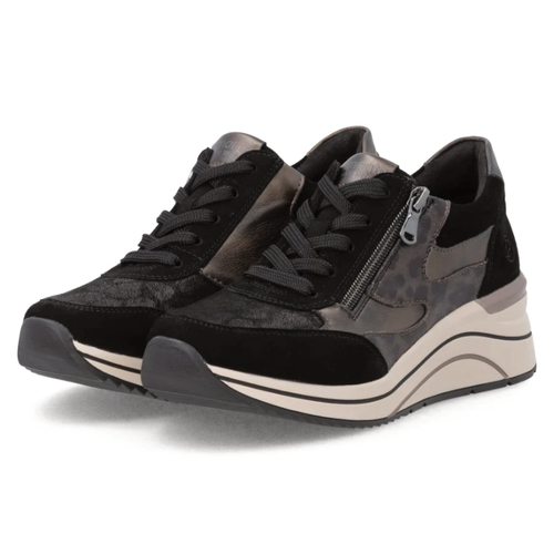 Women's Remonte Elini 23 - Schwarz/Gold