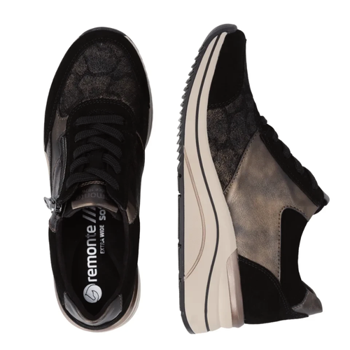 Women's Remonte Elini 23 - Schwarz/Gold