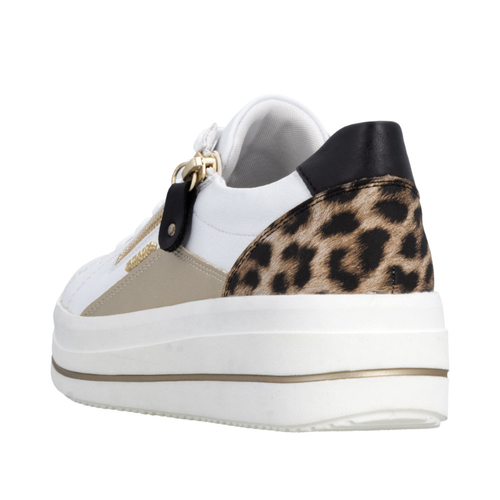 Women's Remonte Julika 01 - Weiss/Pale Gold/Natur/Schwarz