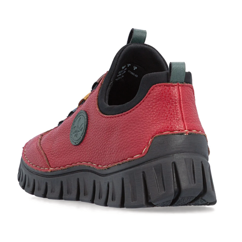 Women's Rieker Angela 50 - Rot/Peacock/Royal/Miele