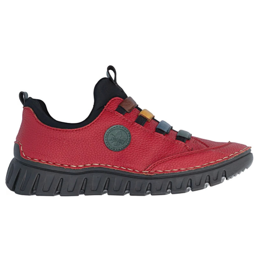 Women's Rieker Angela 50 - Rot/Peacock/Royal/Miele