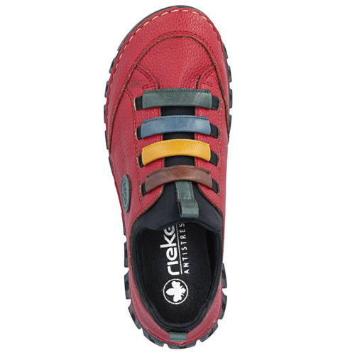 Women's Rieker Angela 50 - Rot/Peacock/Royal/Miele