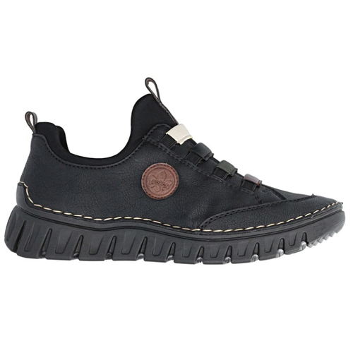 Women's Rieker Angela 50 - Schwarz/Chestnut/Forest