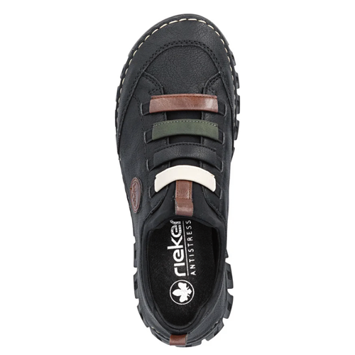 Women's Rieker Angela 50 - Schwarz/Chestnut/Forest