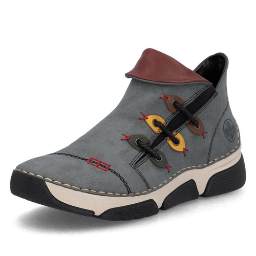 Women's Rieker Angela 83 - Jeans/Forest/Honig