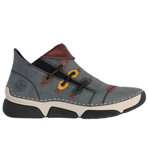 Women's Rieker Angela 83 - Jeans/Forest/Honig