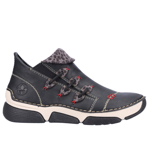 Women's Rieker Angela 83 - Schwarz/Leo Grey